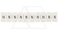 Маркировка клеммных модулей CA509/K5/H/N для клемм 5mm, гориз. "N" (упак. 100шт.) от интернет-магазина amperkin.by