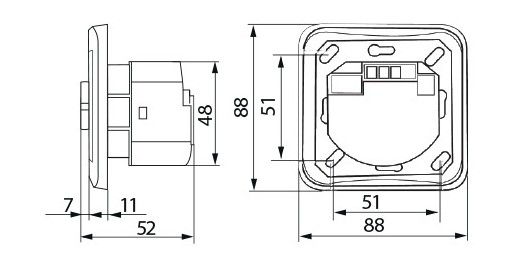 Датчик движения B.E.G. Indoor 140-L с рамкой