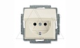 Basic 55 - Розетка 2P+E нем. стд. с крышкой (шале-белый) от интернет-магазина amperkin.by