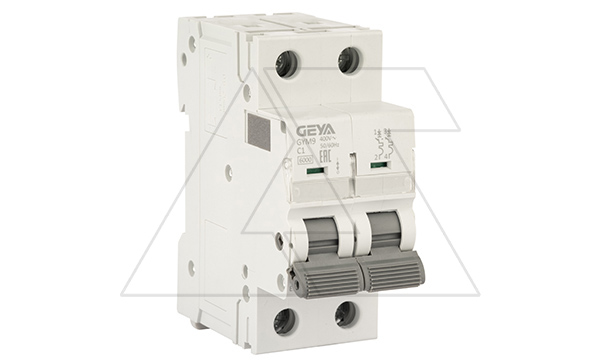 Авт. выключатель GYM9-2P-1C, 2P, 1A, хар-ка C, 6kA, 2M