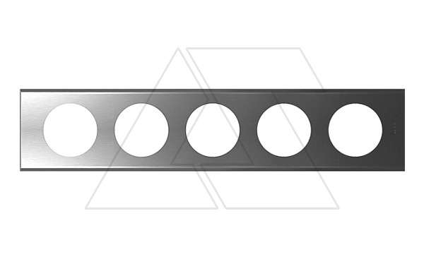 Celiane - Рамка 5 постов фактурная сталь