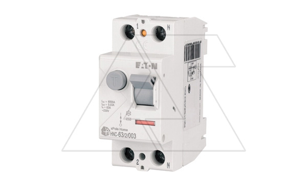 УЗО HNC-63/2/003, 2P, 63A, 6kA, 30mA, тип АC, 2M
