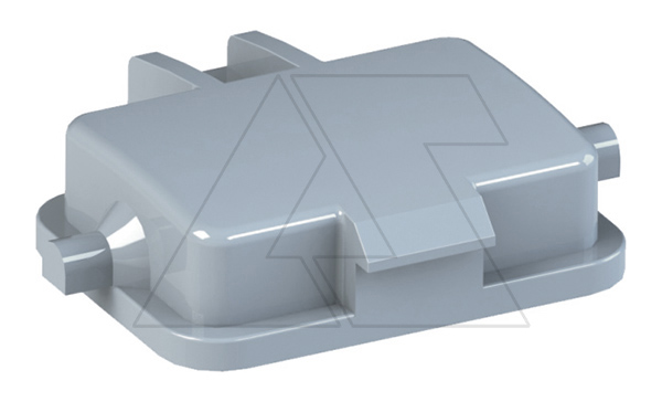 Крышка защитная приборного корпуса разъема, размер H6B, пластик, RAL 7037