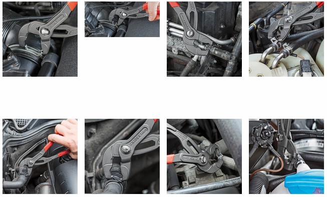 Набор запасных захватов-вставок, для щипцов для хомутов пружинных KN-8551250A и KN-8551250AF (KNIPEX)