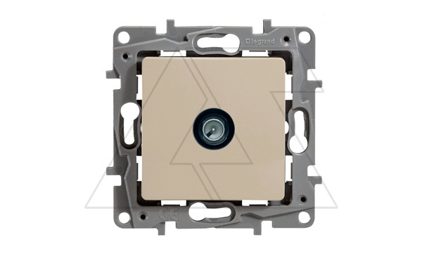 Etika - Розетка TV звезда 2дБ, 0-2400MHz (сл.кость)