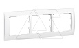 Galea Life - Рамка на 3 поста горизонтальная, White от интернет-магазина amperkin.by
