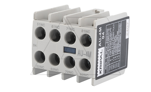 Блок-контакт вспом. AU-4M, 4NC, фронт. монтаж, для мини-контакторов UKC, UKD