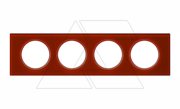 Celiane - Рамка 4 поста смальта кармин