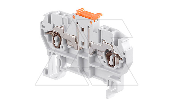 Клемма D2,5/5.SNBT.2L пружинная, с размыкателем, 10А, 500В, серый