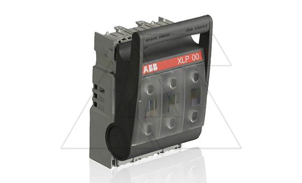 Разъединитель откидной XLP00-6M8 под предохранители до 160А гориз., размер 00, 3P, болты M8