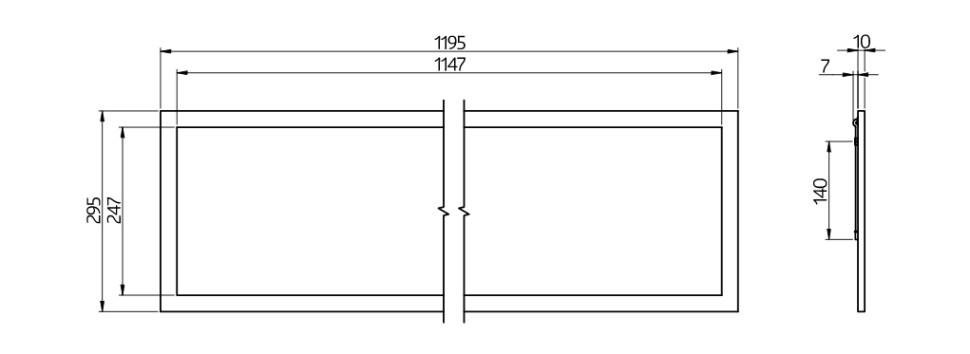 Светодиодная панель B.E.G. PL1-30120-LED-AG-DALI-TW