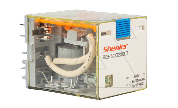 Реле REH3CO220LT, 3CO, 16A(400VAC/30VDC), 220VDC, мех. индикация, тест-кнопка, LED