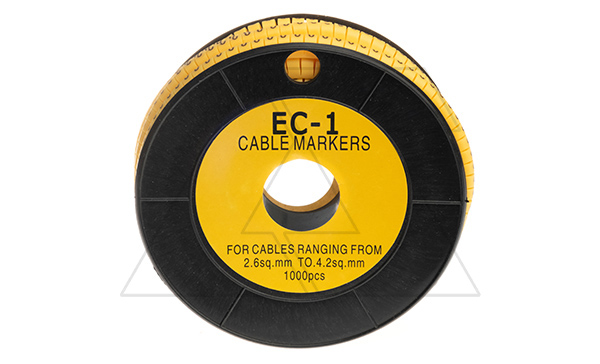 Маркер для проводов 2.5-4.0мм2 - "P", 1000 шт.