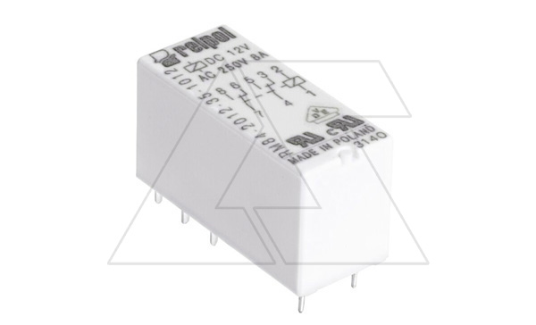 Реле RM84-2012-35-1012, 2CO, 8A(250VAC), 12VDC, IP67