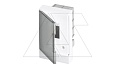 Щиток встраив. ABB Basic E BEF402202, 2M, прозр. серая дверь, 63A, IP40, 120x180x102mm, без шин (стикерованный) от интернет-магазина amperkin.by