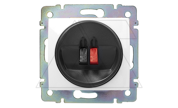 Valena - Розетка для динамиков одинарная, белая