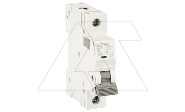 Авт. выключатель GYM9-1P-1D, 1P, 1A, хар-ка D, 6kA, 1M