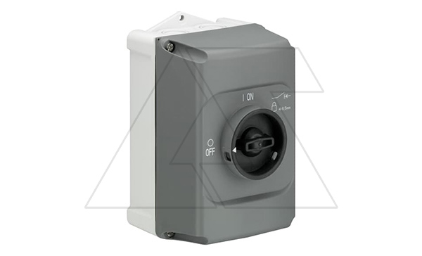 Корпус IB132-G для MS116 MS(MO)132, IP65 серый рукоятка черная блок. 3 замками