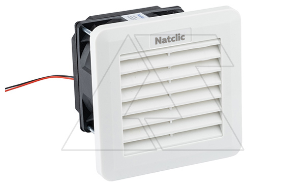 Вентилятор с фильтром SFF сдвижной 13Вт, 24м3/ч, 230VAC, габариты 106x106x75мм, вырез 92x92мм, IP54, RAL7035