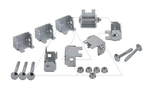 Монтажный набор для крепления П-образного профиля, 8шт