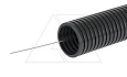 Труба ПА 6 гофр., DN23мм, ПВ-2, Dвн 22,6 мм, Dнар 28,5 мм, цвет чёрный, с протяжкой от интернет-магазина amperkin.by