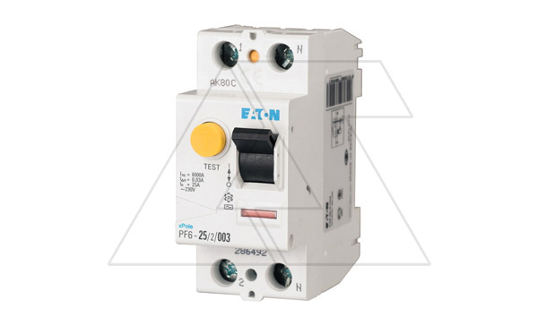 УЗО PF6-25/2/03, 2P, 25A, 6kA, 300mA, тип АC, 2M