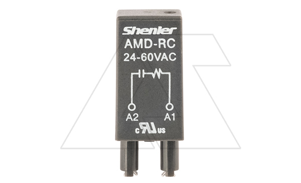 Модуль AMD-RC, резистор+конденсатор,  24_60VAC, черный, для SRU, SKF14, SKC, SKB, STB, SRC*-E, SRB, GZT, GZM, GZS, GZMB, ES32