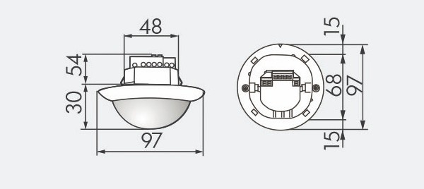 Датчик присутствия B.E.G. PD4-M-2C-DUO-FM