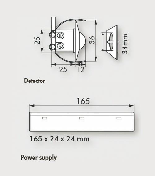 Датчик движения B.E.G. PD9-1C-12-48V-FC