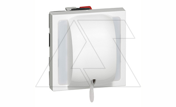 Mosaic - Переключатель на 2 направления 10АX потолочный со шнуром, 2М, пруж. зажимы, белый