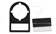 Держатель для таблички 25x10mm, с прозрачным окном, для одинарных кнопок 22mm от интернет-магазина amperkin.by