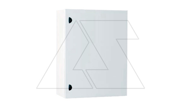 Щит моноблочный 400x300x200мм (ВxШxГ) с монтажной панелью, RAL7035, IP66