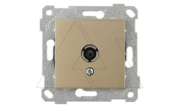 Rita - Розетка TV, проходная, золото доре