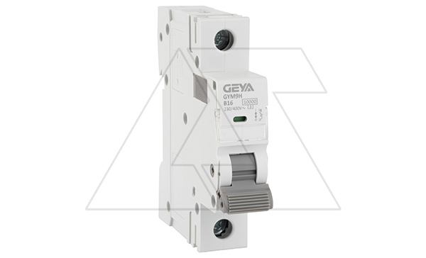 Авт. выключатель GYM9H-1P-16B, 1P, 16A, хар-ка B, 10kA, 1M