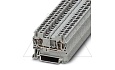 Клемма проходная ST 2,5 /5,2mm, пружинная, 2 присоед., 2,5(max 4)mm2, 24A, 800V, серая от интернет-магазина amperkin.by