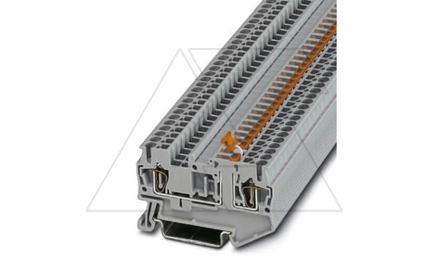 Клемма с ножевым размыкателем ST 2,5-MT /5,2mm, пружинная, 2 присоед., 2,5(max 4)mm2, 20A, 400V, серая