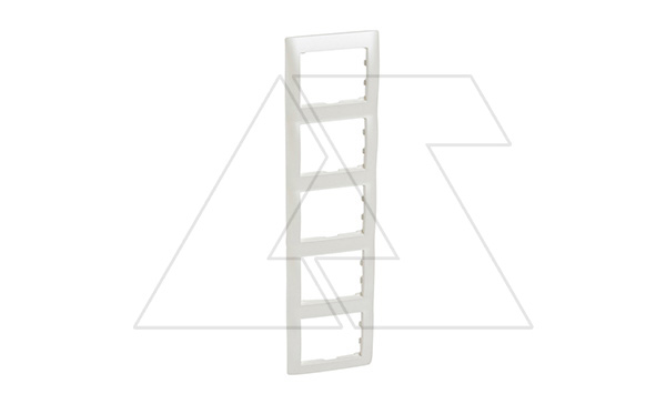 Galea Life - Рамка на 5 постов вертикальная, Pearl