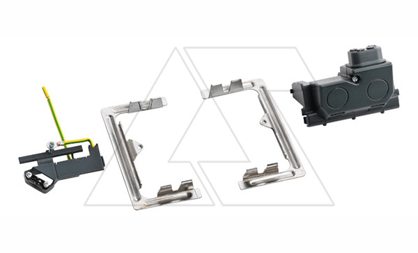 Установочный набор для блоков розеточных на 4М (для столов и фальш-полов)