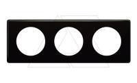Celiane - Рамка 3 поста черный глянец