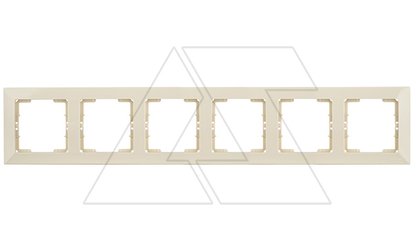 Candela - Рамка 6 постов, к механизмам серии 21, горизонтальный монтаж, сл.кость