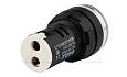 Индикатор светодиодный моноблочный AD116-22DS, белый, LED 12VAC/DC, IP65, 22mm от интернет-магазина amperkin.by
