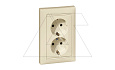 Valena - Розетка 2x2P+E нем. станд. со шторками, сл.кость от интернет-магазина amperkin.by