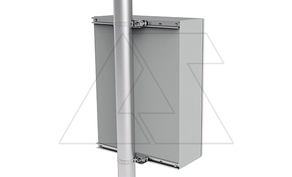 Комплект для монтажа щита EC на трубе, оцинкованная листовая сталь