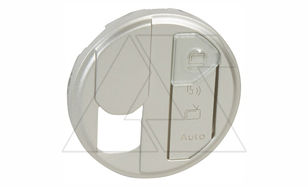 Celiane - Лицевая панель для розетки RJ45 с этикеткой титан