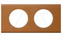 Celiane - Рамка 2 поста кожа карамель