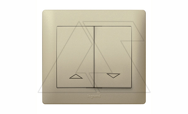 Galea Life - Клавиша для управления рольставнями, Titanium