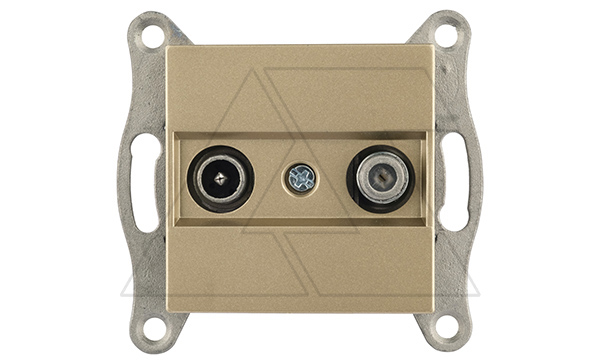 Rita - Розетка TV-SAT, оконечная, золото доре