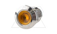 Индикатор FM12L, желтый, LED 24VAC/DC, 12mm, винт. зажим, нерж. сталь, IK10, IP67 от интернет-магазина amperkin.by