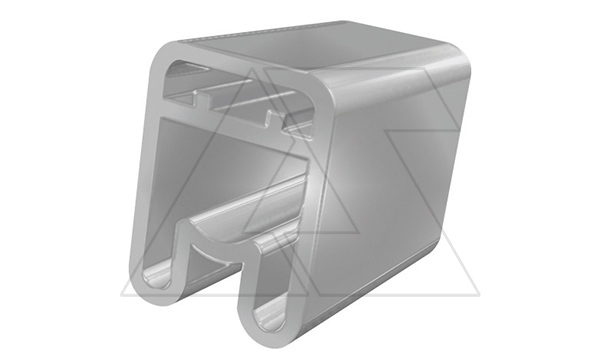 Держатель маркировки проводника PMF-02 90220, продевание, D кабеля 3,4-4,3mm, 2,5-4mm2, длина 15mm, PVC, прозрачный (упак. 3000шт.)