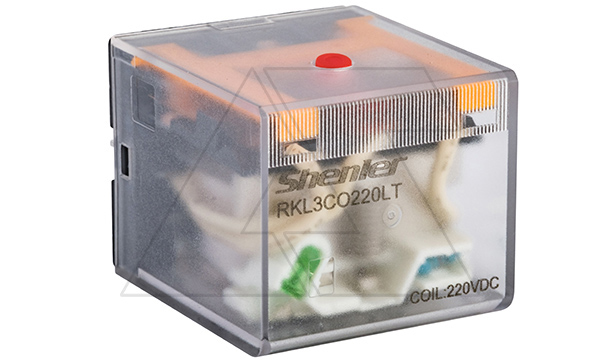 Реле RKL3CO220LT, 3CO, 10A(250VAC/30VDC), 220VDC, мех. индикация, тест-кнопка с блокировкой, LED